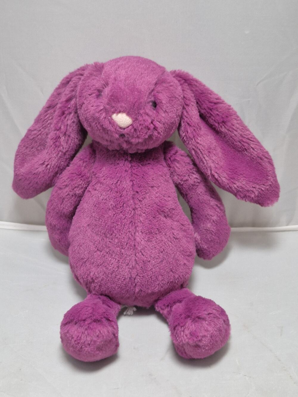 💥 Jellycat Little Bashful Allium Bunny + Tag Protector - 8" Purple Plush - New